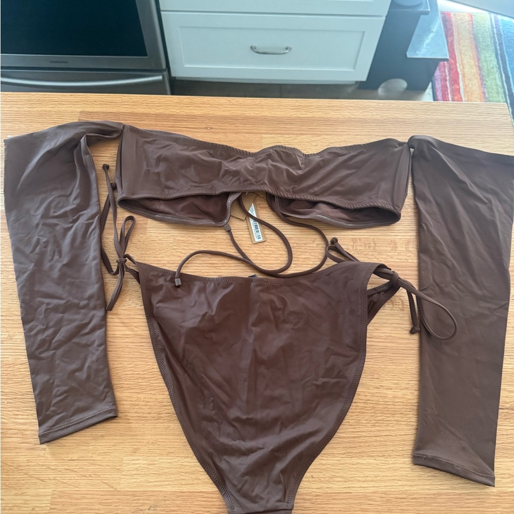 SKIMS Cocoa Bikini NWT - Picture 2 of 7